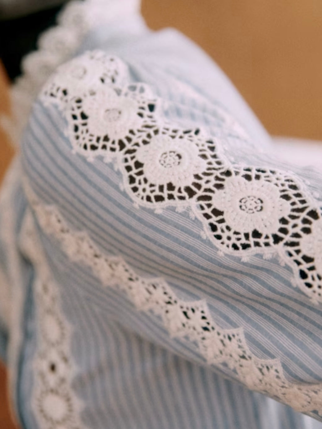 Light blue embroidered shirt