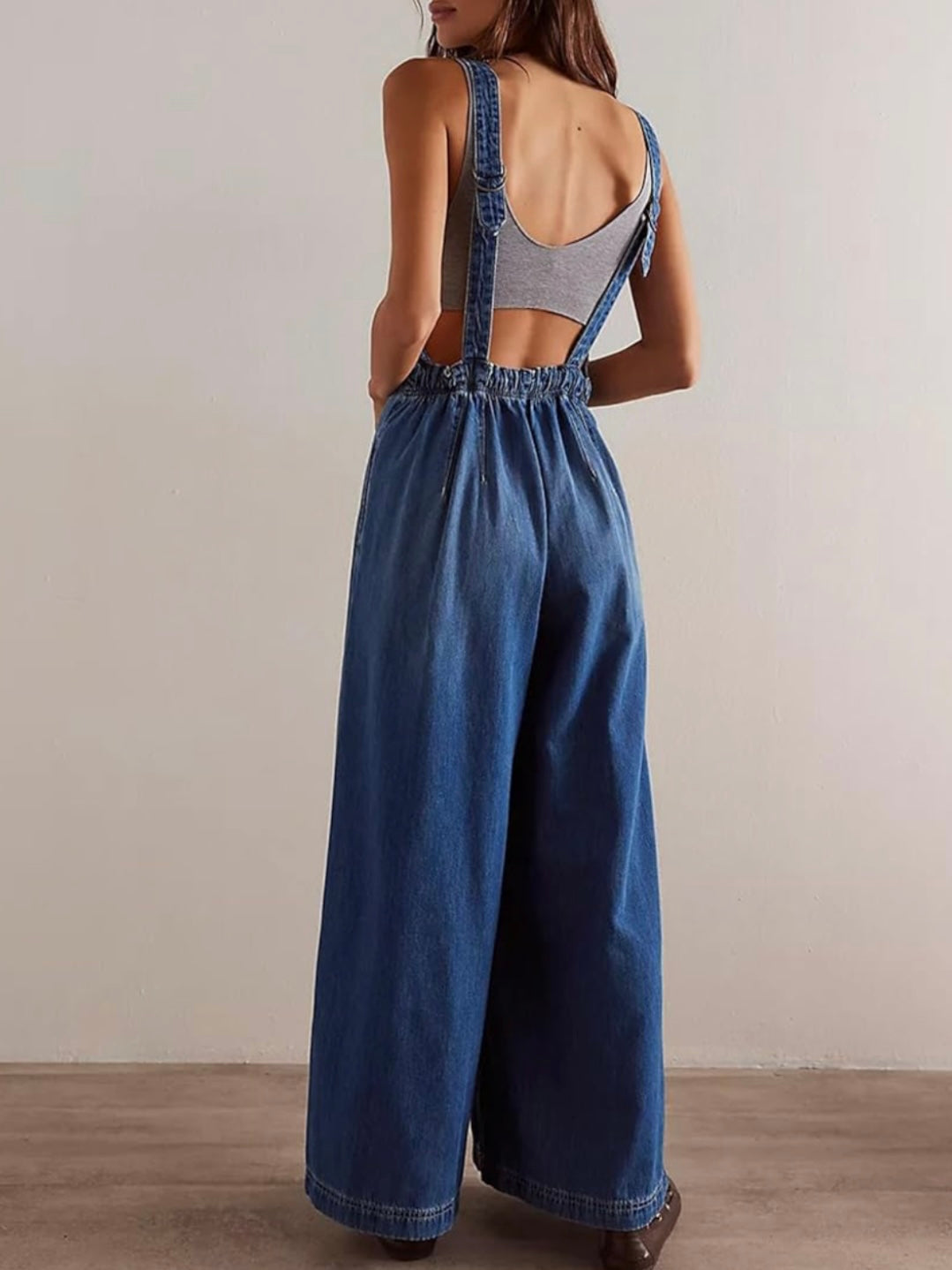 Denim casual jumper overall