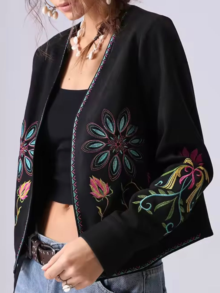 Black embroidered jacket