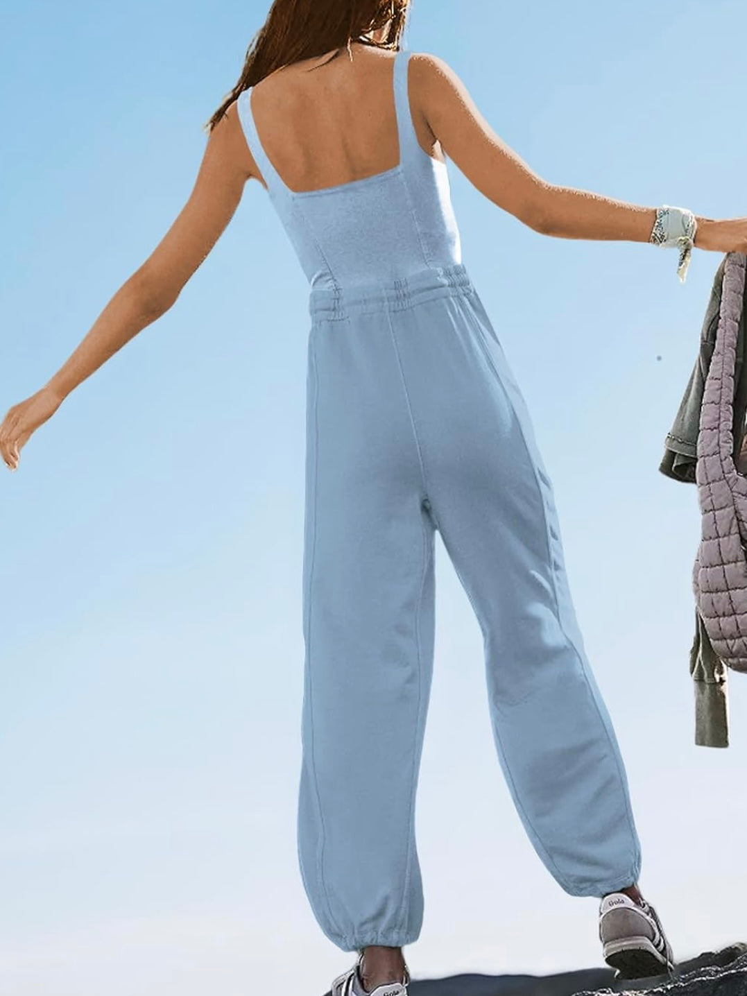 Solid colors sleeveless jumper