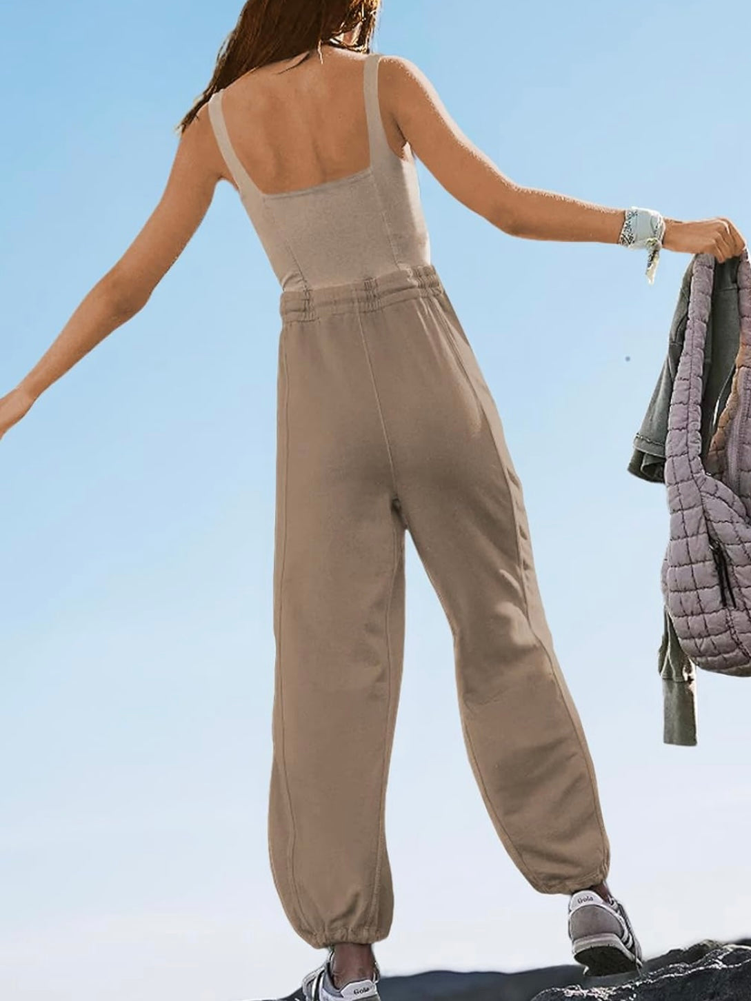 Solid colors sleeveless jumper