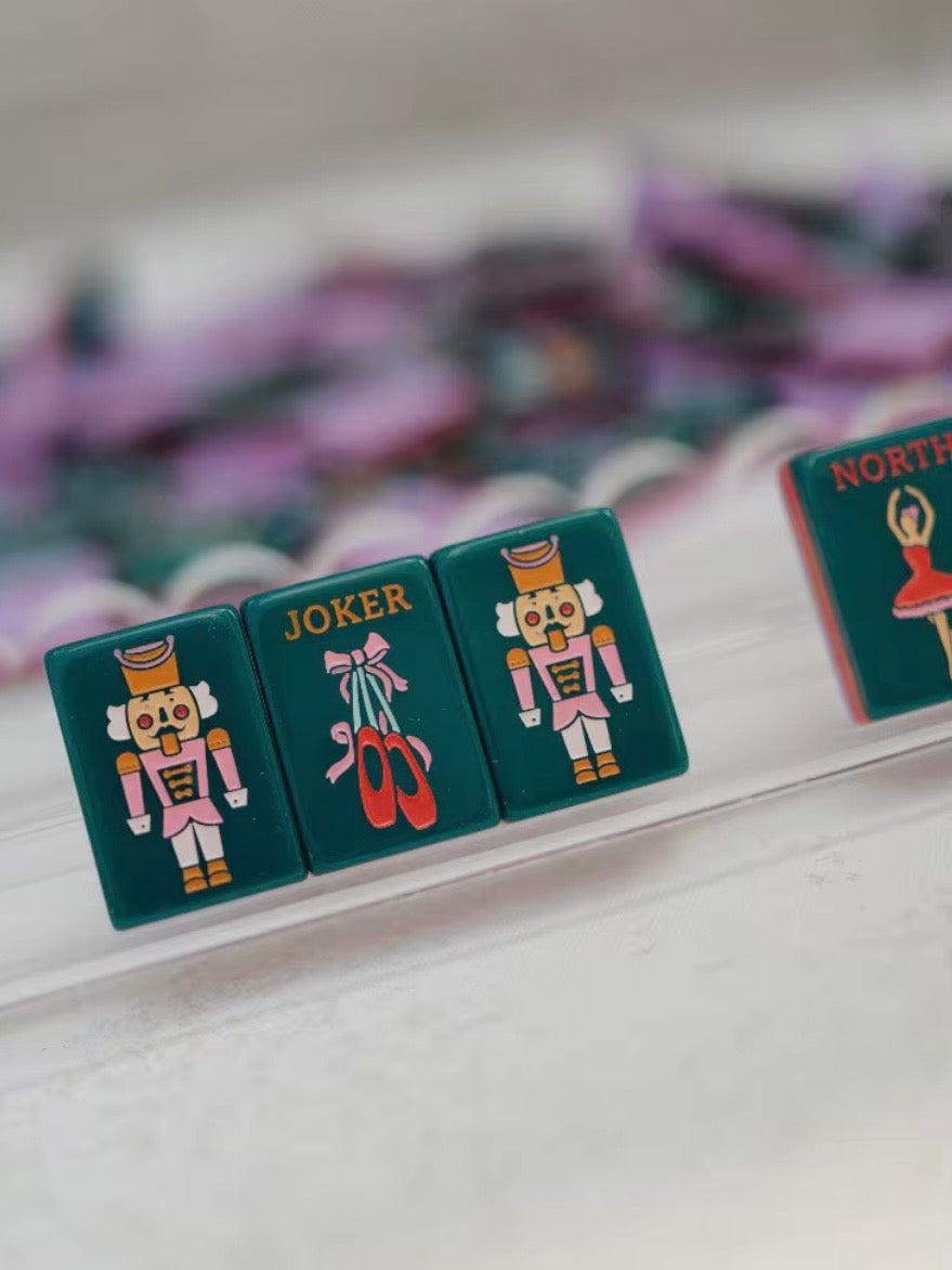 Christmas Mahjong tiles set