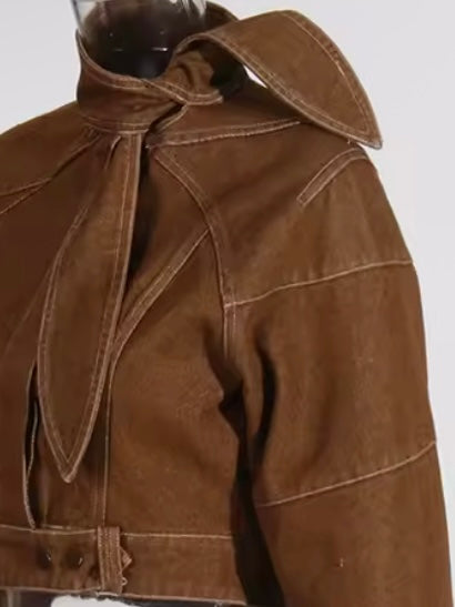 Brown set of 2, Jacket and pants
