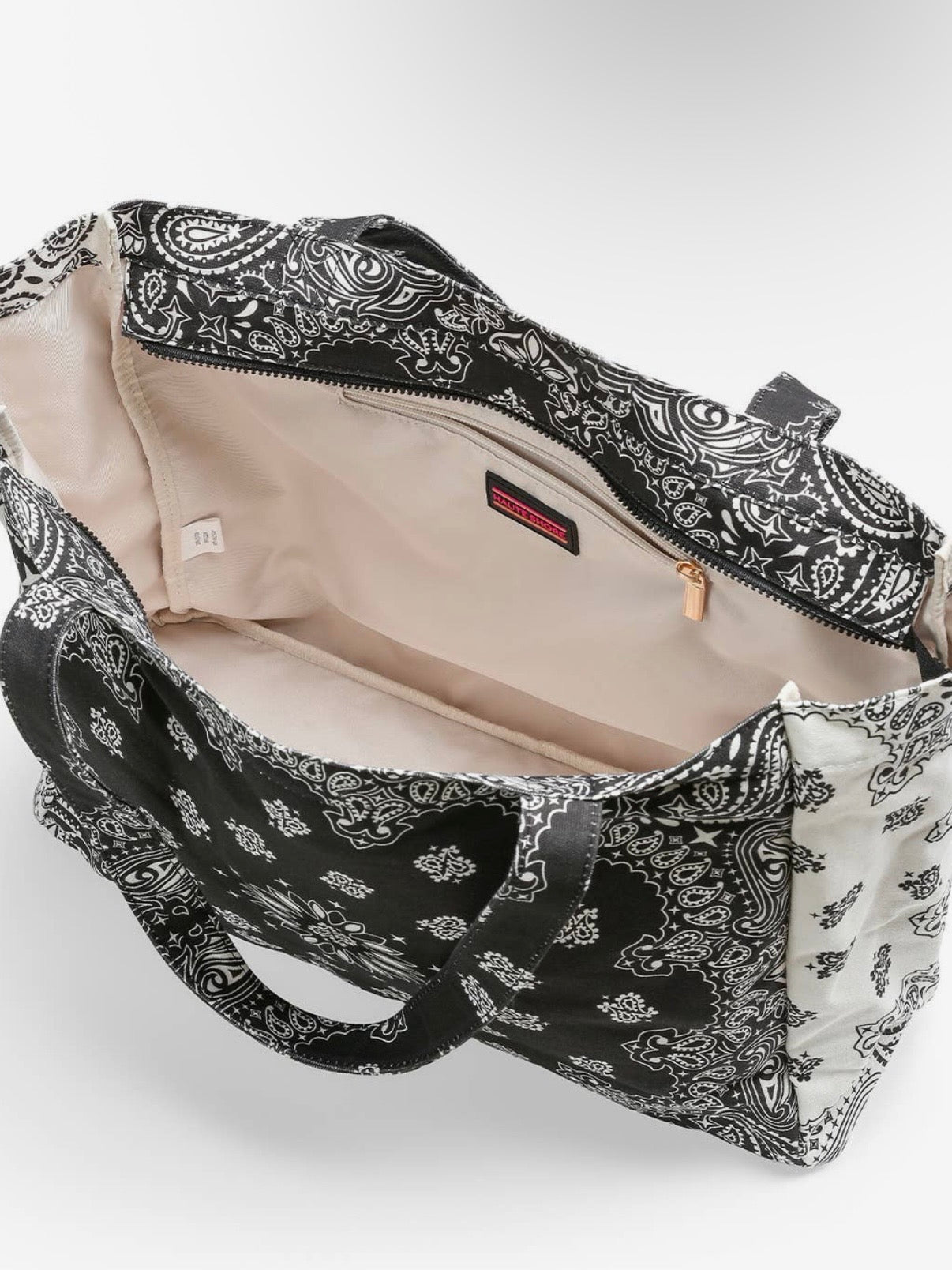 Colored bandana printed handbag