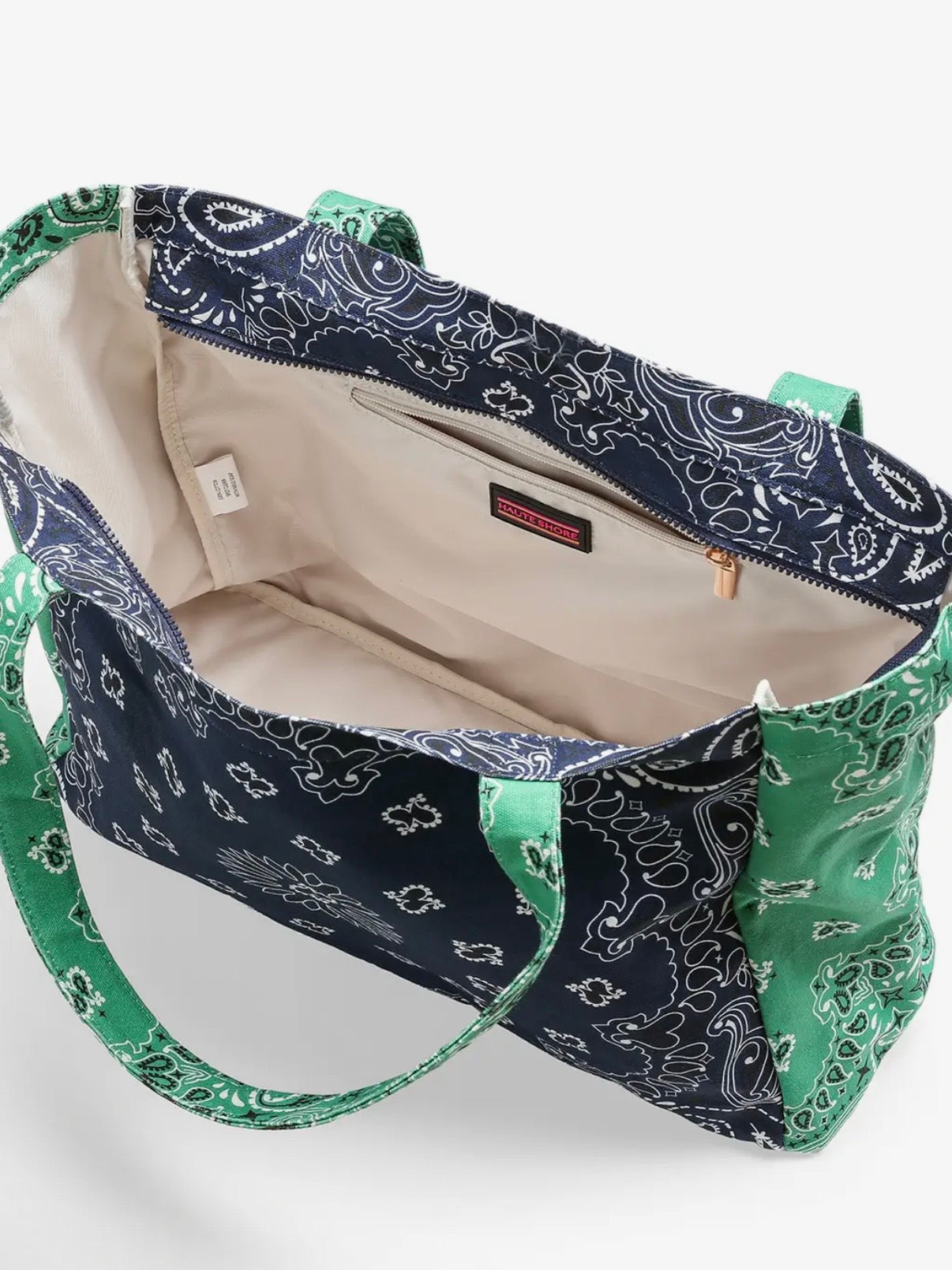 Colored bandana printed handbag