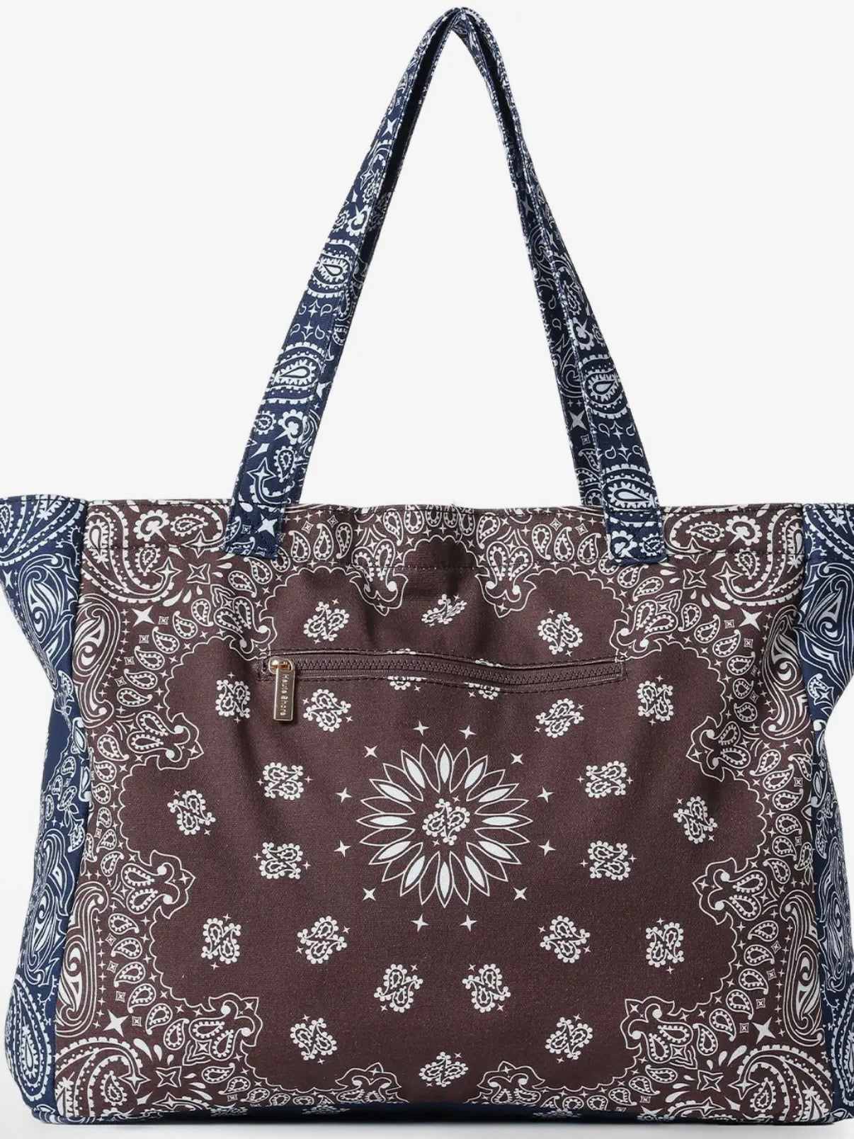 Colored bandana printed handbag