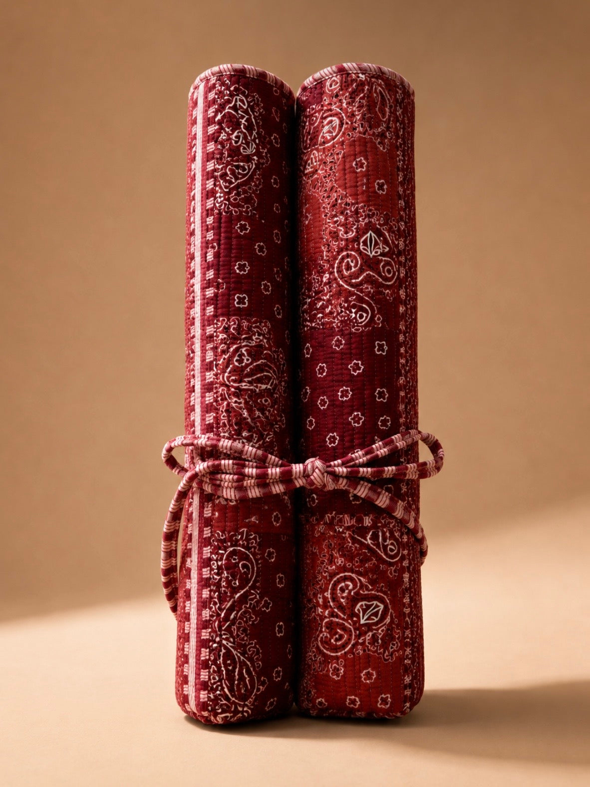 Burgundy Mahjong travel carry bag