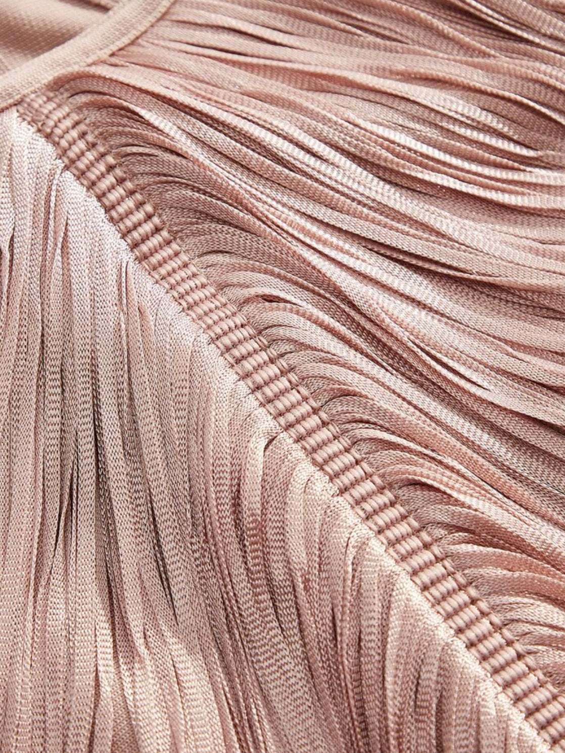 Fringe Luxe Halter Midi Dress – Statement Evening Dress