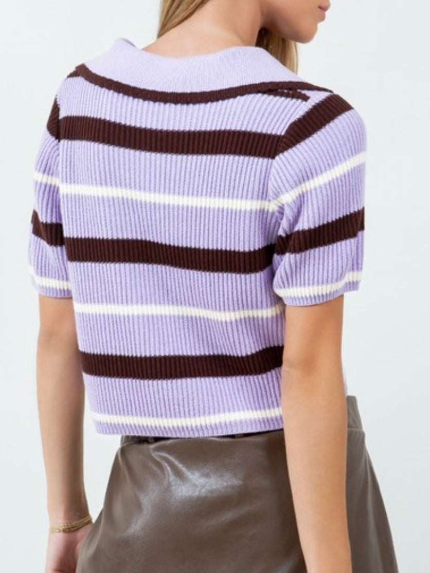Purple crop top