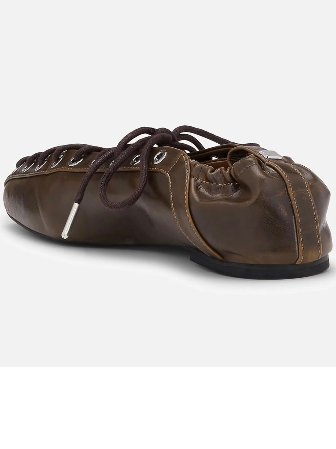 Front tied flats shoes adjustable