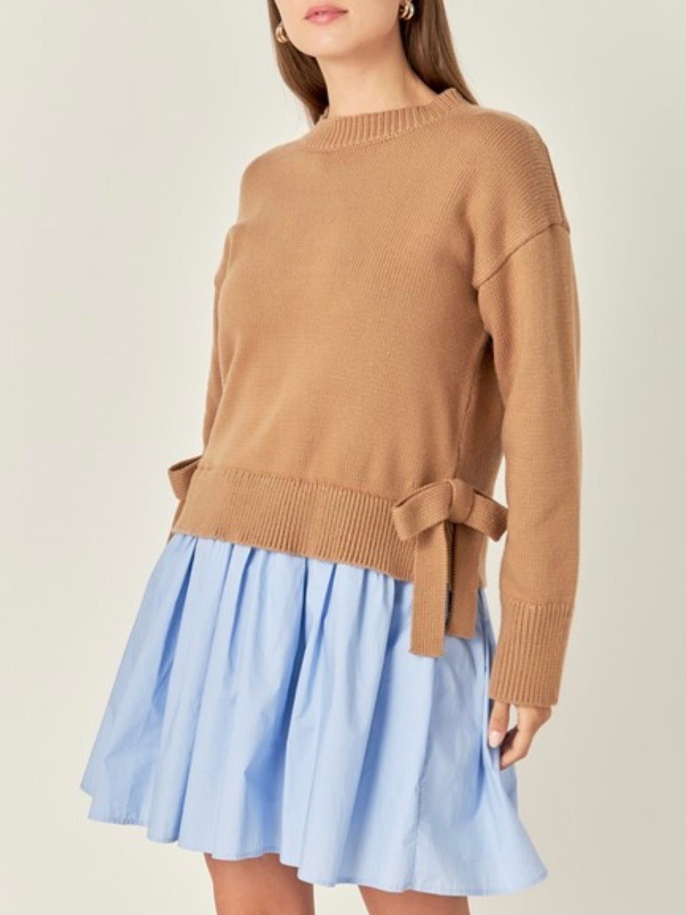 Brown coffee tied sweater
