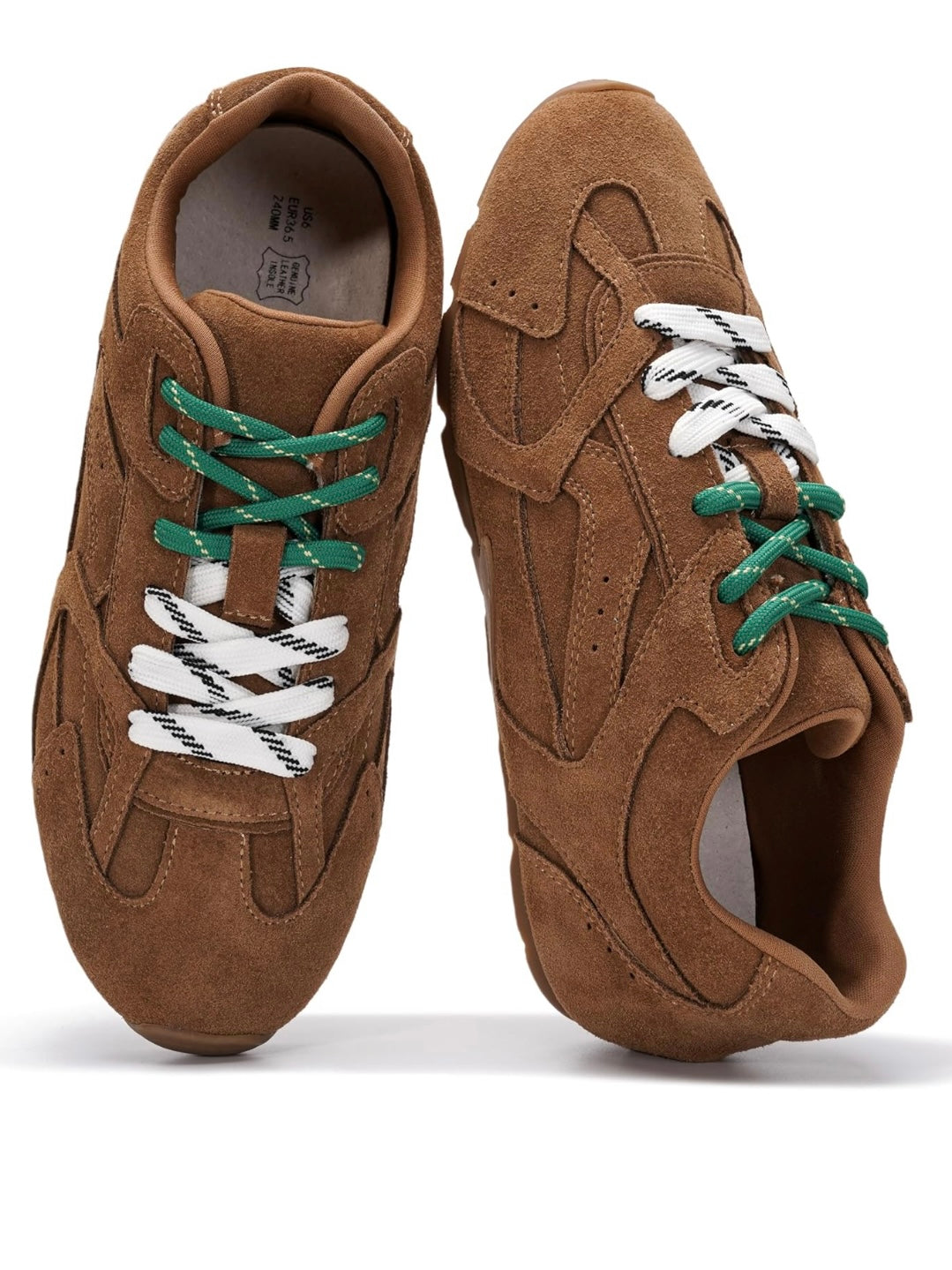 Solid colors lace up flats sneakers shoes