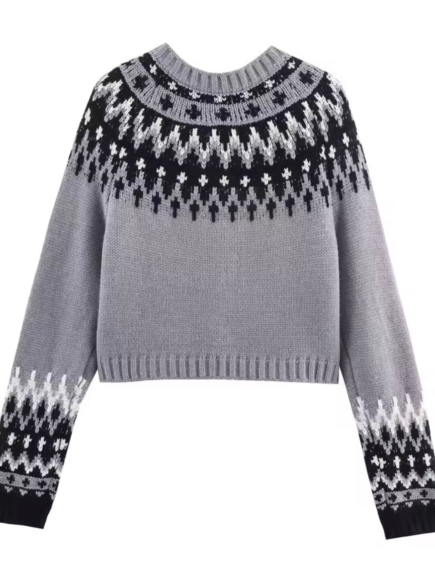 Cardigan knitted sweater
