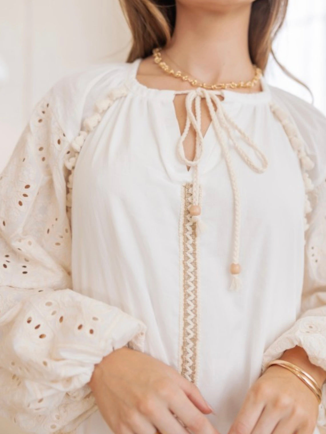 Beige floral long sleeves lace detail short mini dress