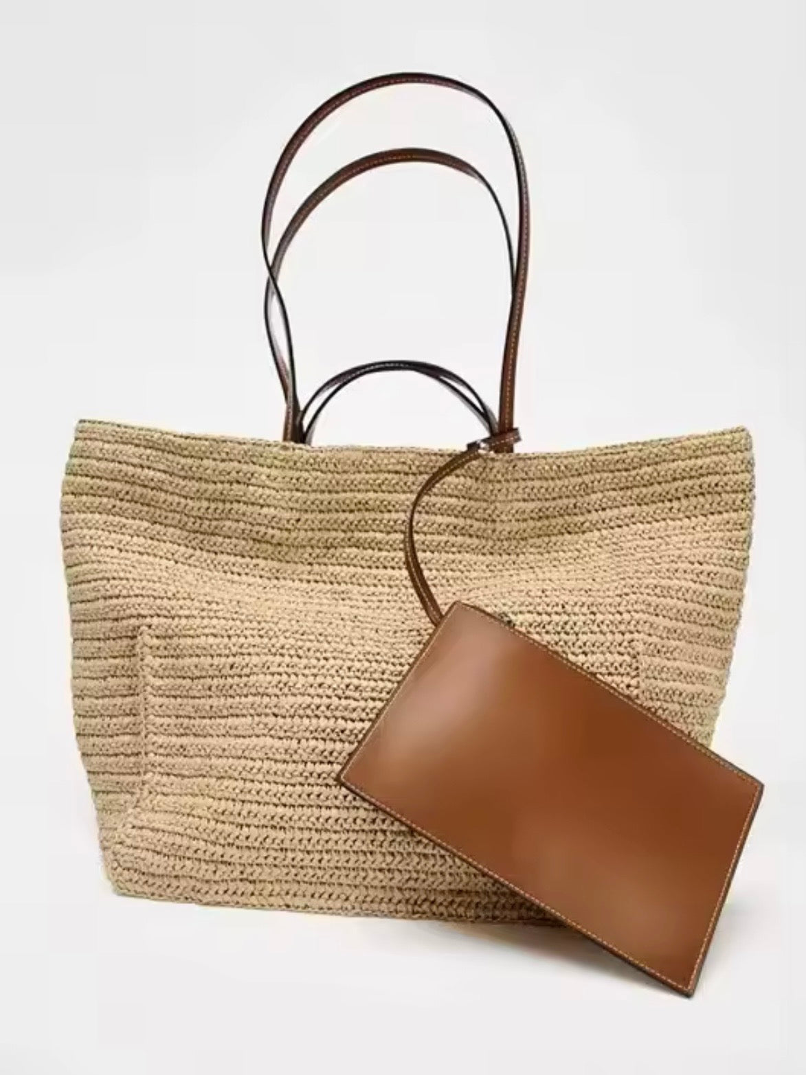 Big raffia beach bag
