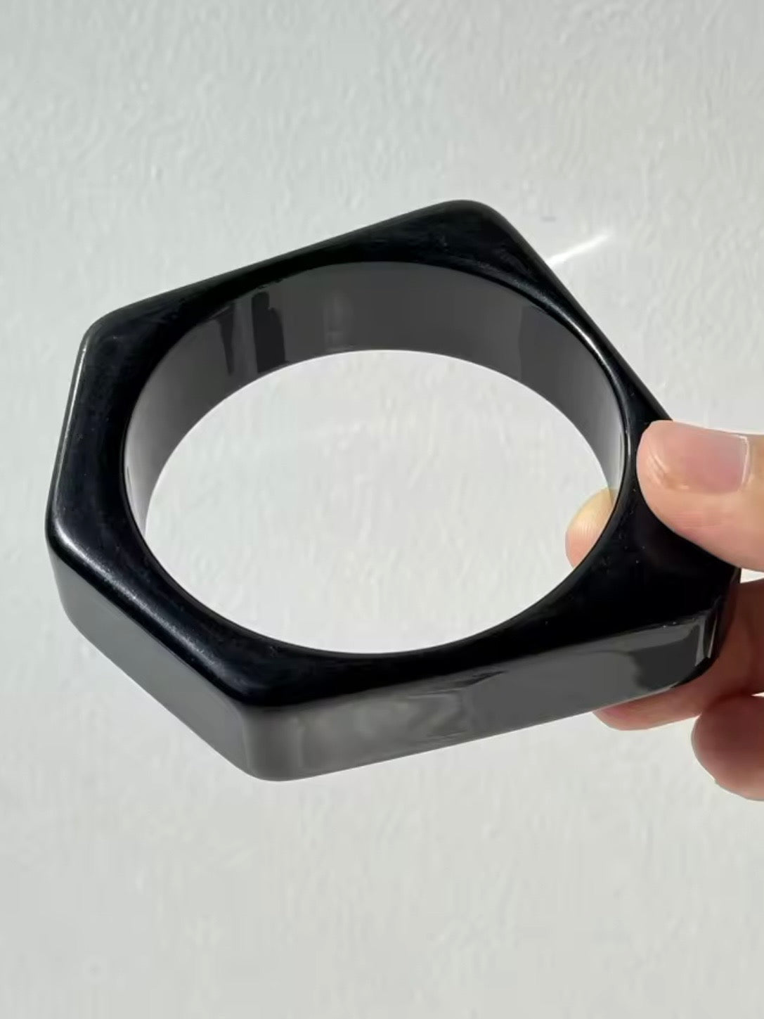 Mixed designs resin acrylic metal wide bracelet