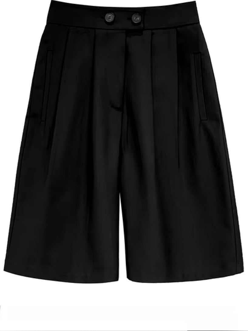 Solid colors bermudas long shorts pants