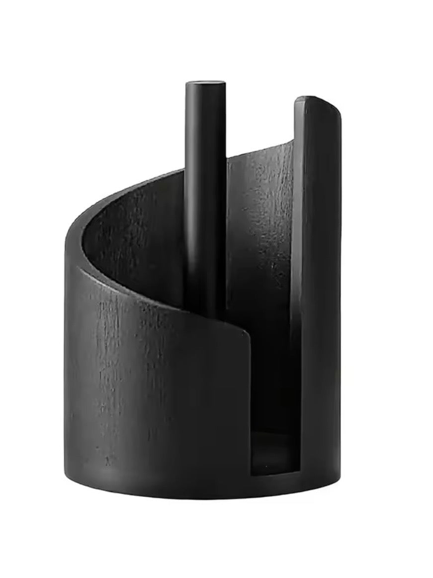 Wood kitchen paper towel holder