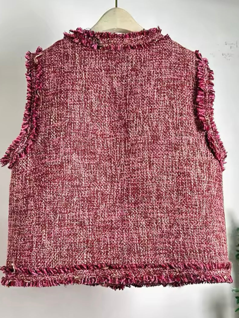 Colors tweed vest