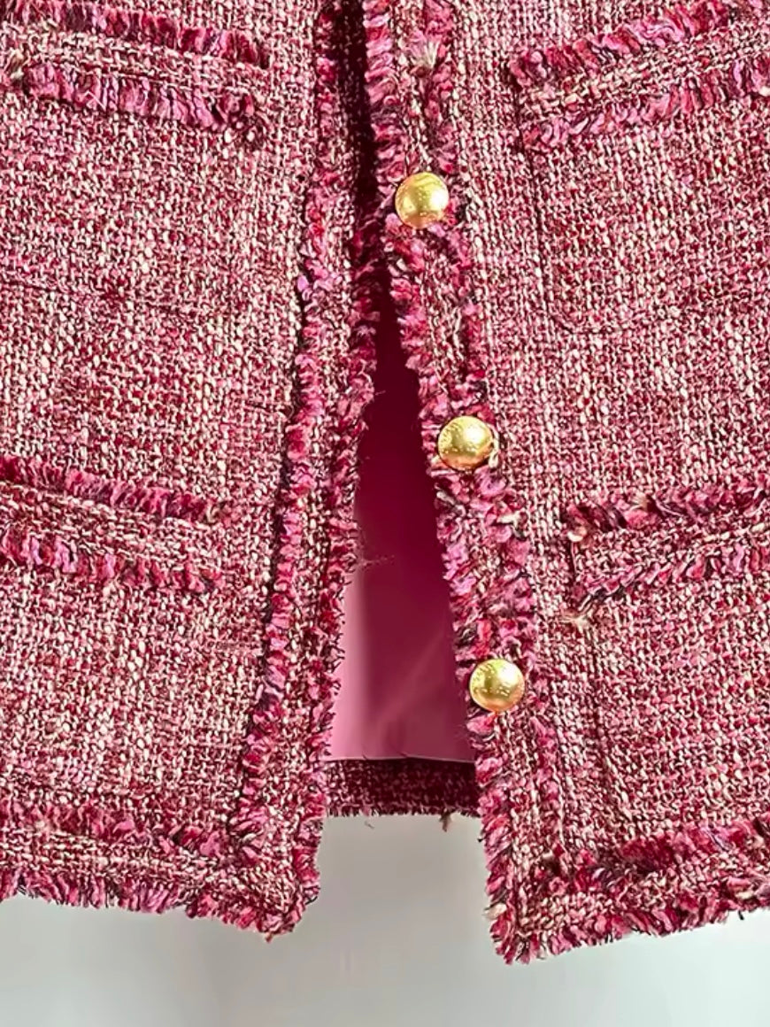 Colors tweed vest