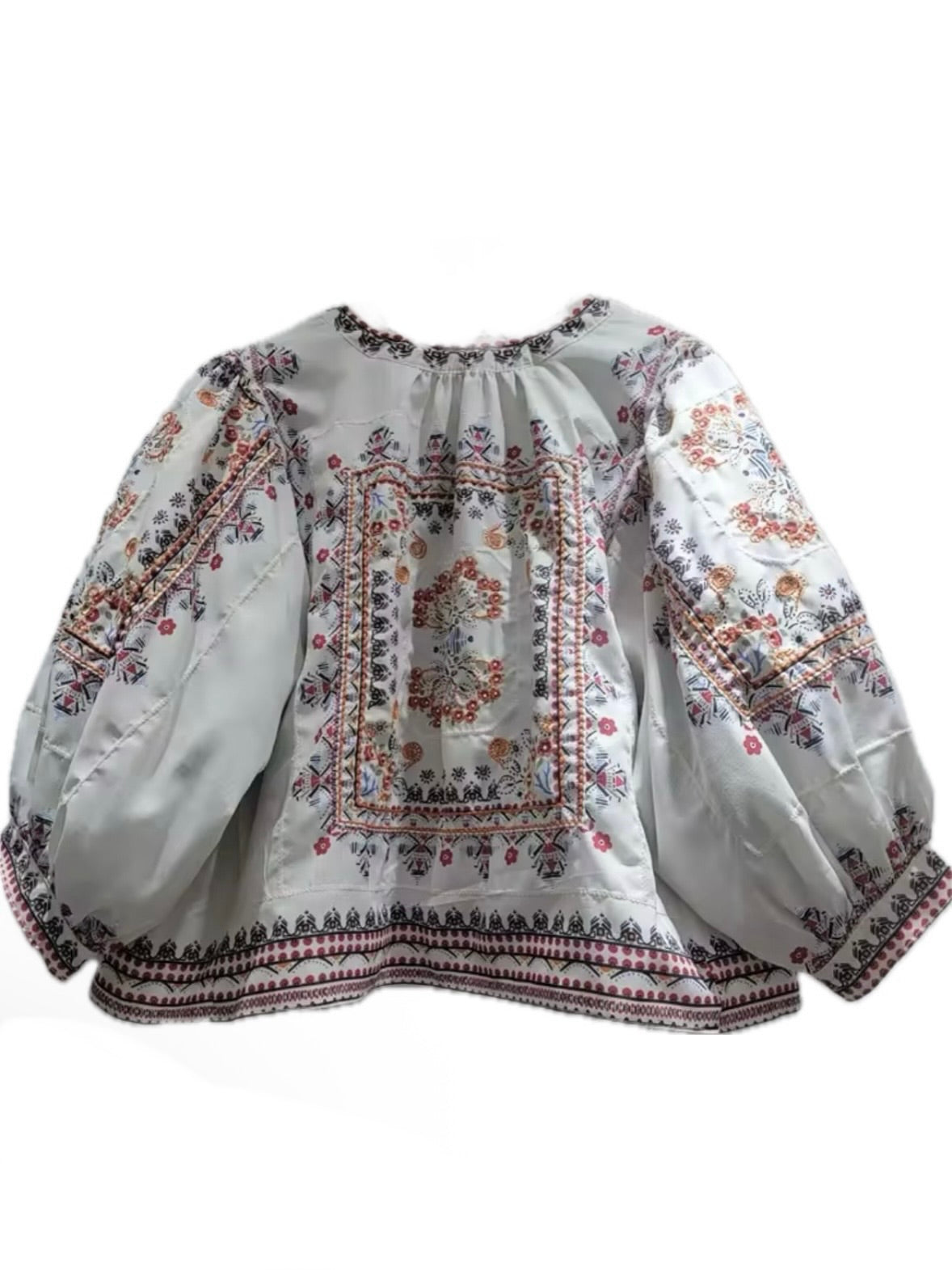 Light Blue denim embroidered jacket