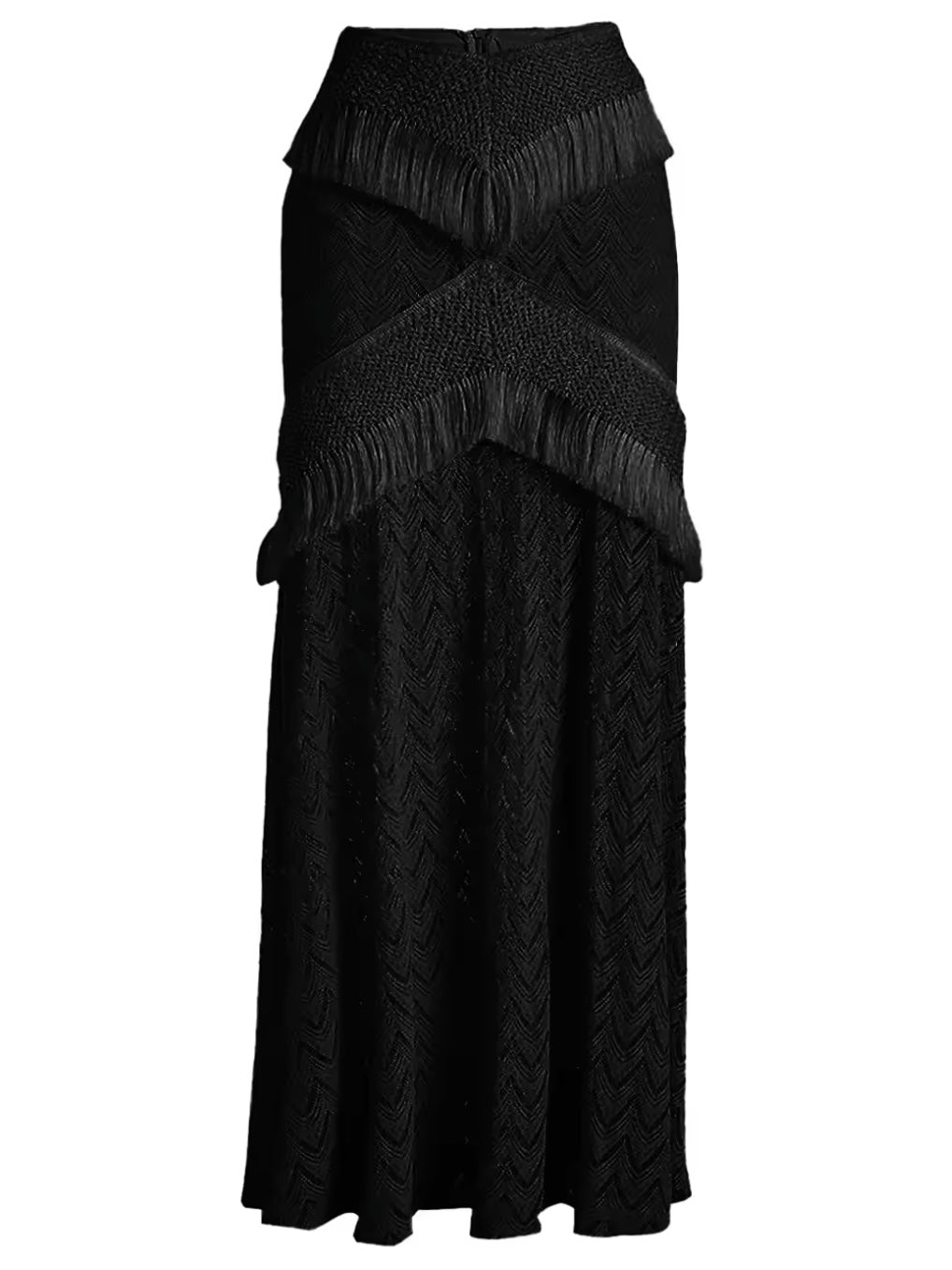 Beige and black set of 2 swimsuit and maxi skirt