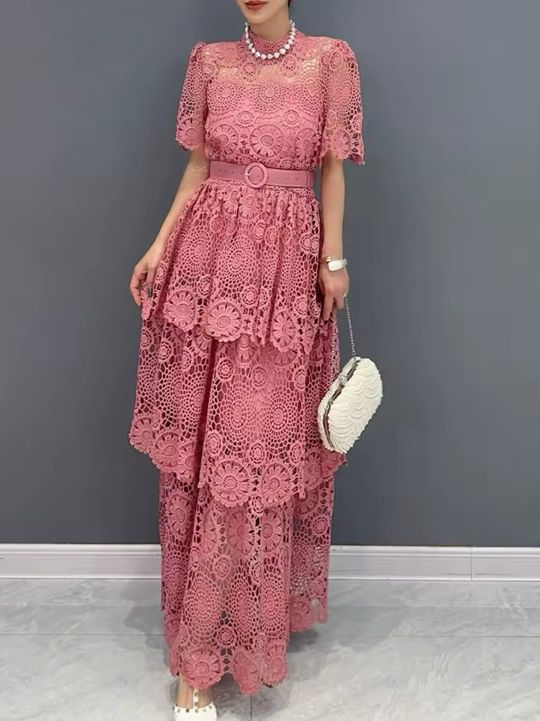Solid colors maxi dress