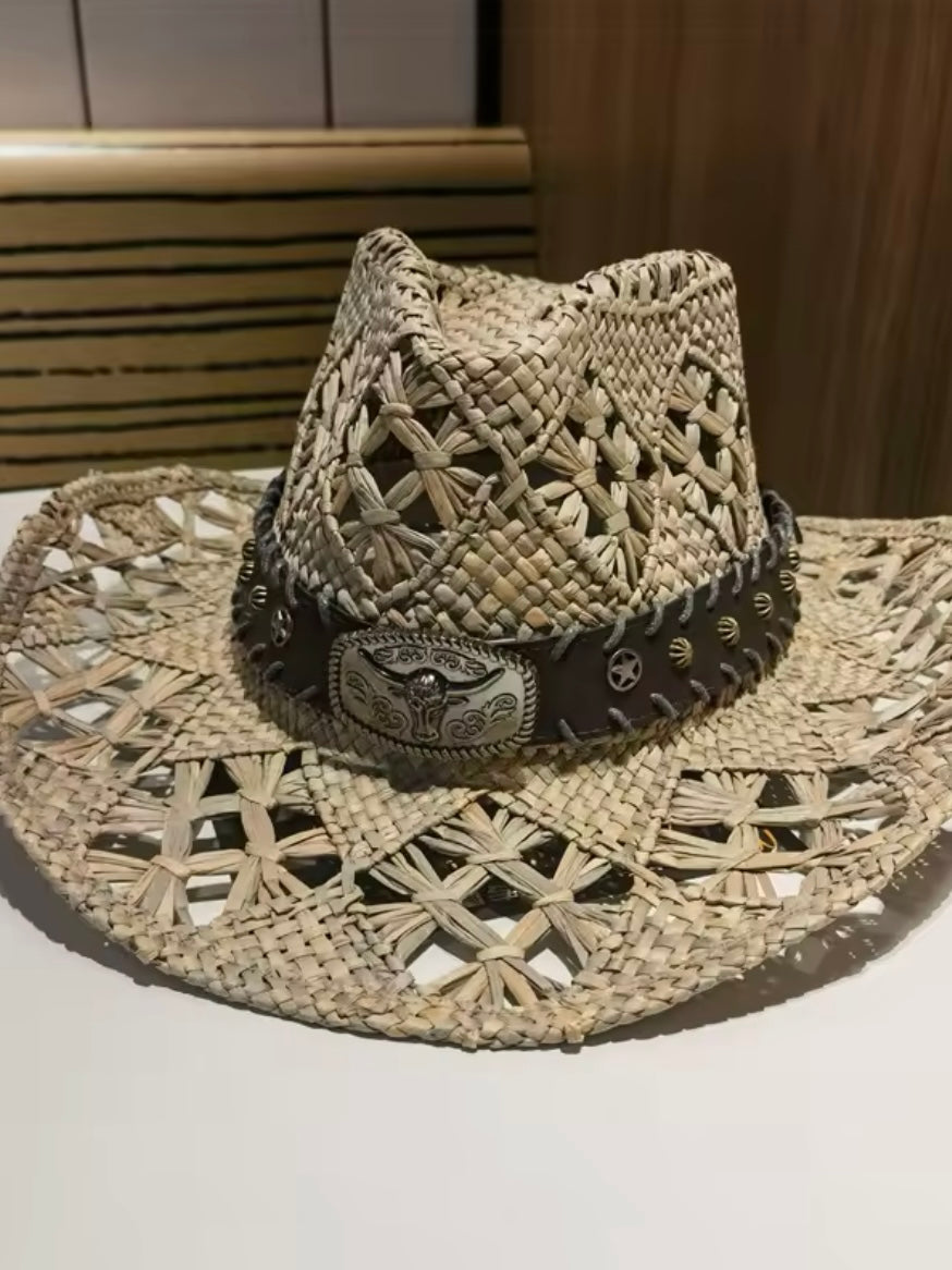 Brown accessories straw hat