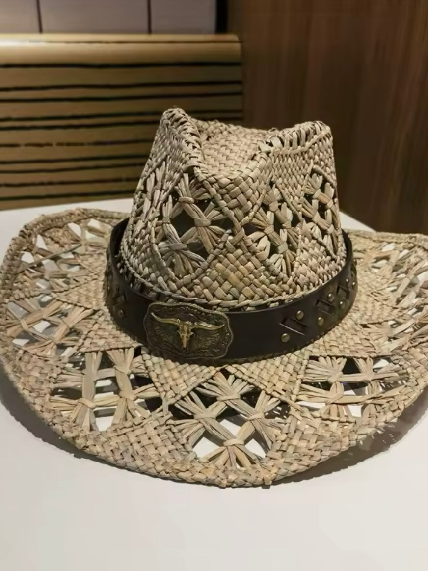 Brown accessories straw hat