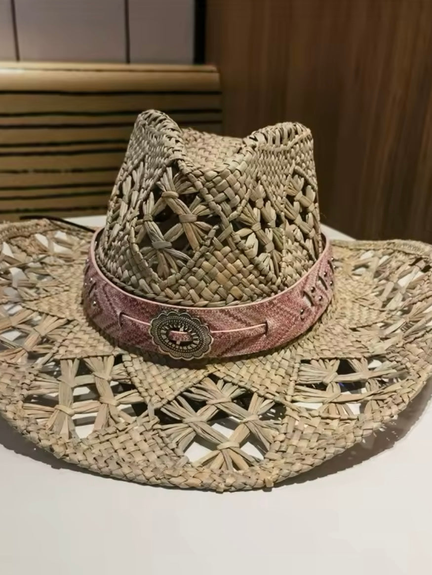 Brown accessories straw hat
