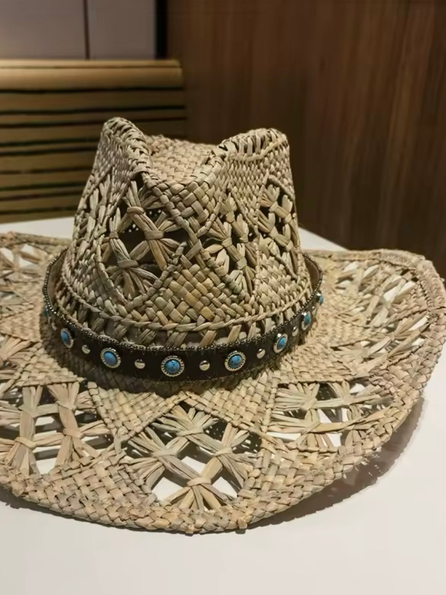 Brown accessories straw hat