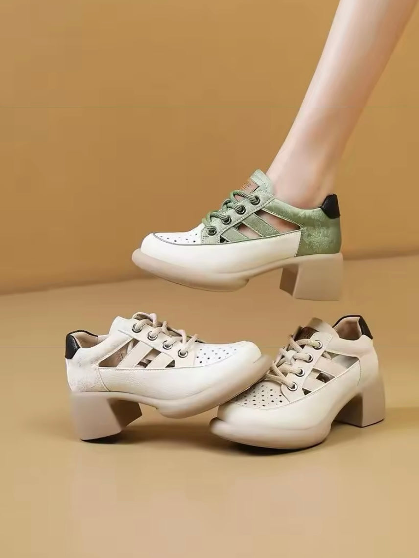 Off white loafers platform shoes