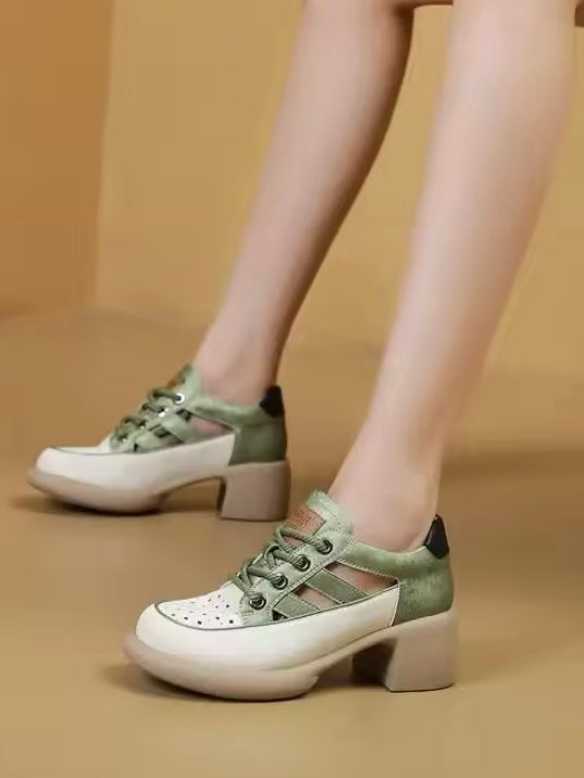 Off white loafers platform shoes