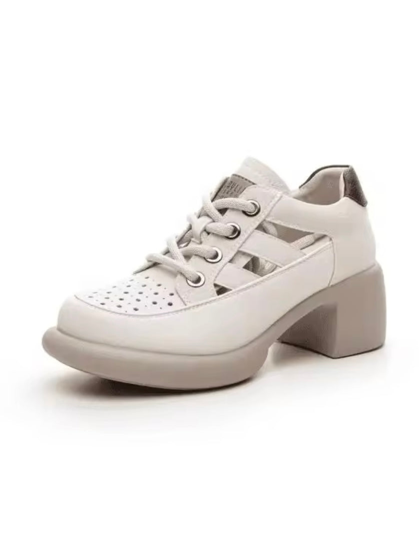 Off white loafers platform shoes