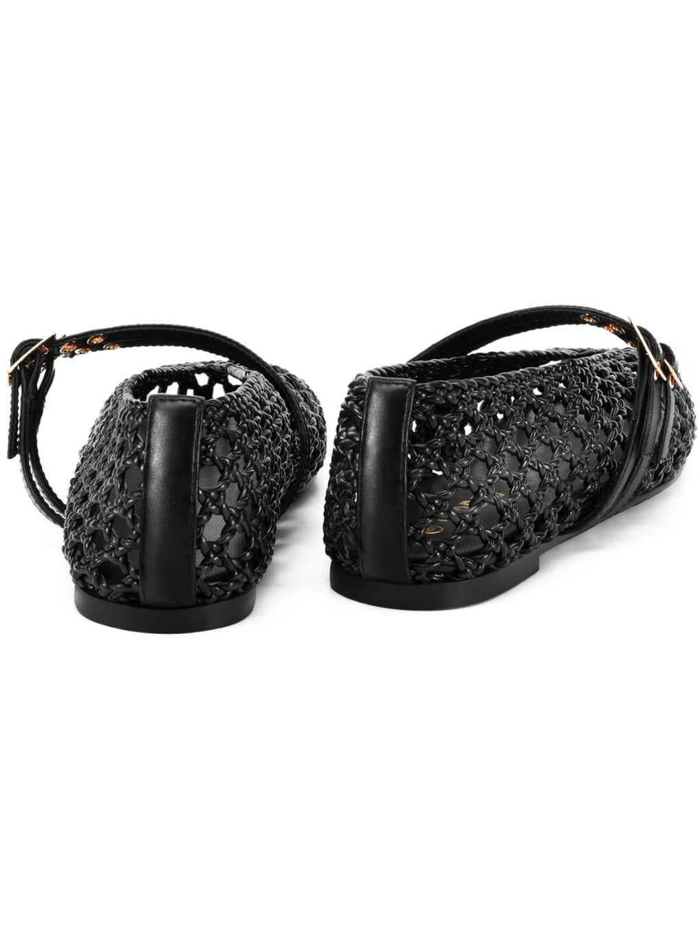 Ballet net straps flats shoes