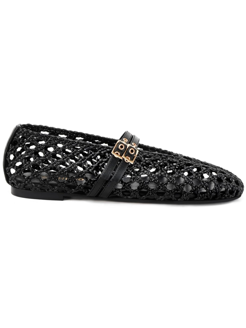 Ballet net straps flats shoes