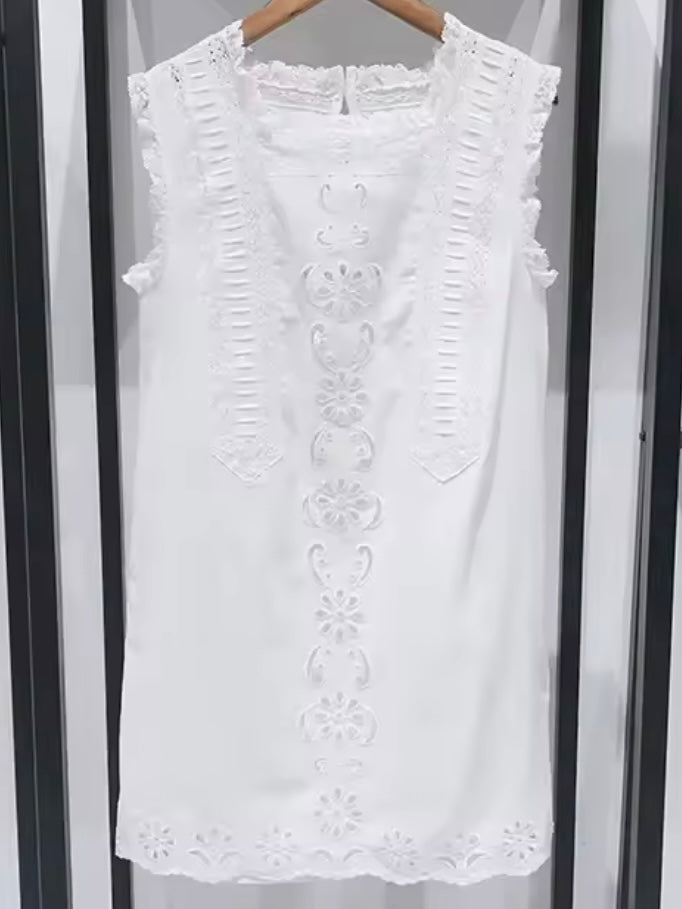 White long sleeves short dress / long shirt