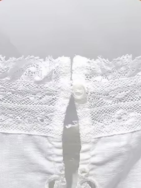 White long sleeves short dress / long shirt