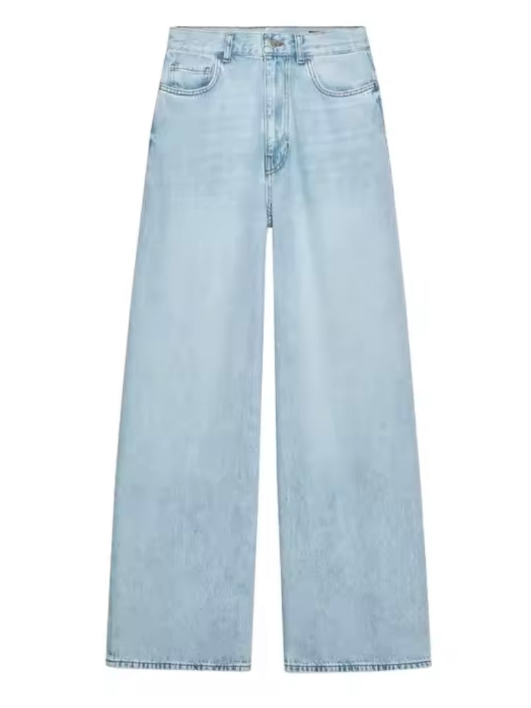 Blue denim fabric set of 2 shirt and pants