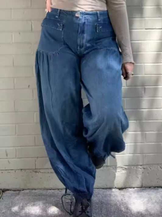 Solid colors Cargo jeans joggers pants