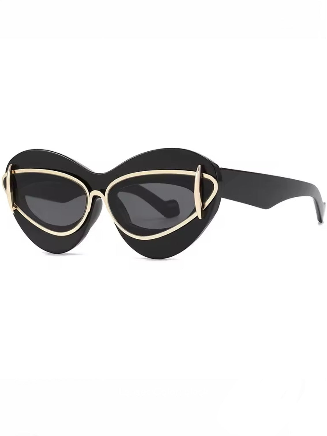 Oval cat eye sunglasses