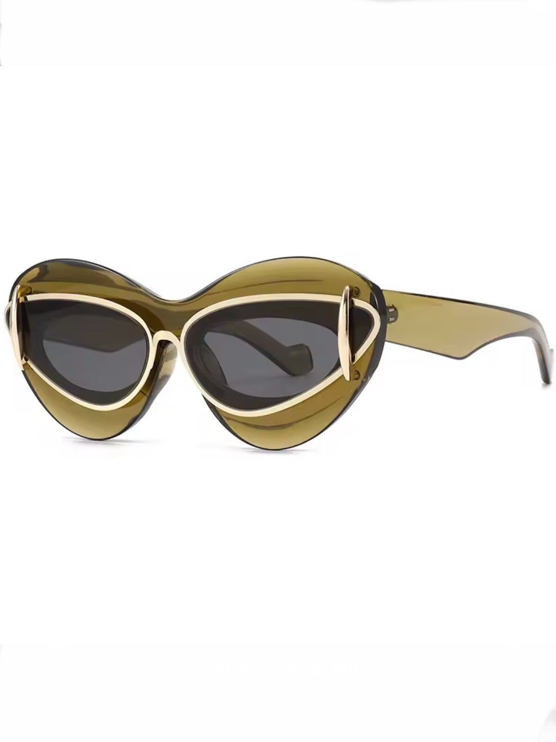 Oval cat eye sunglasses