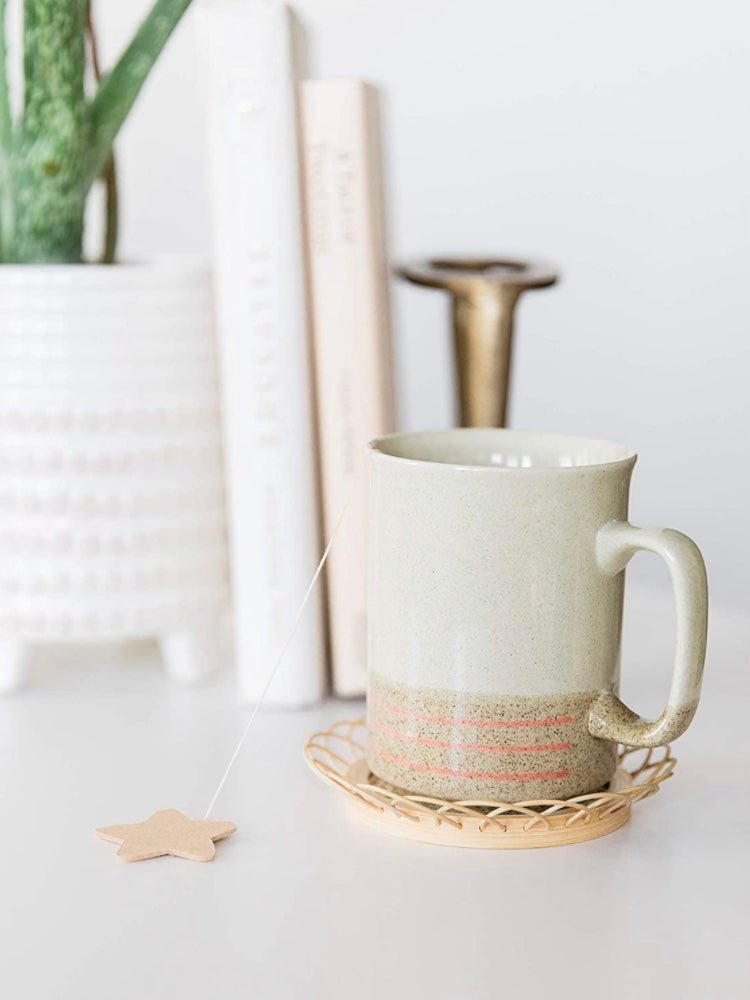 Bamboo rattan coasters . Set of 4 - Wapas