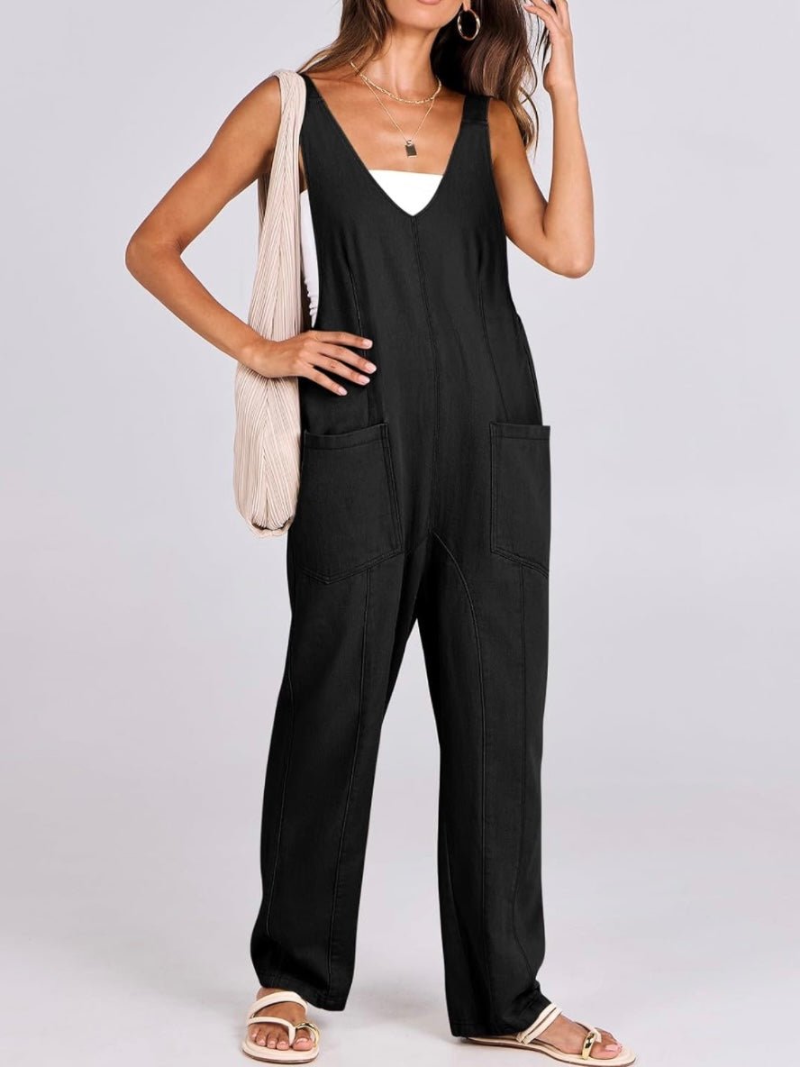 Black baggy jumpsuit - Wapas