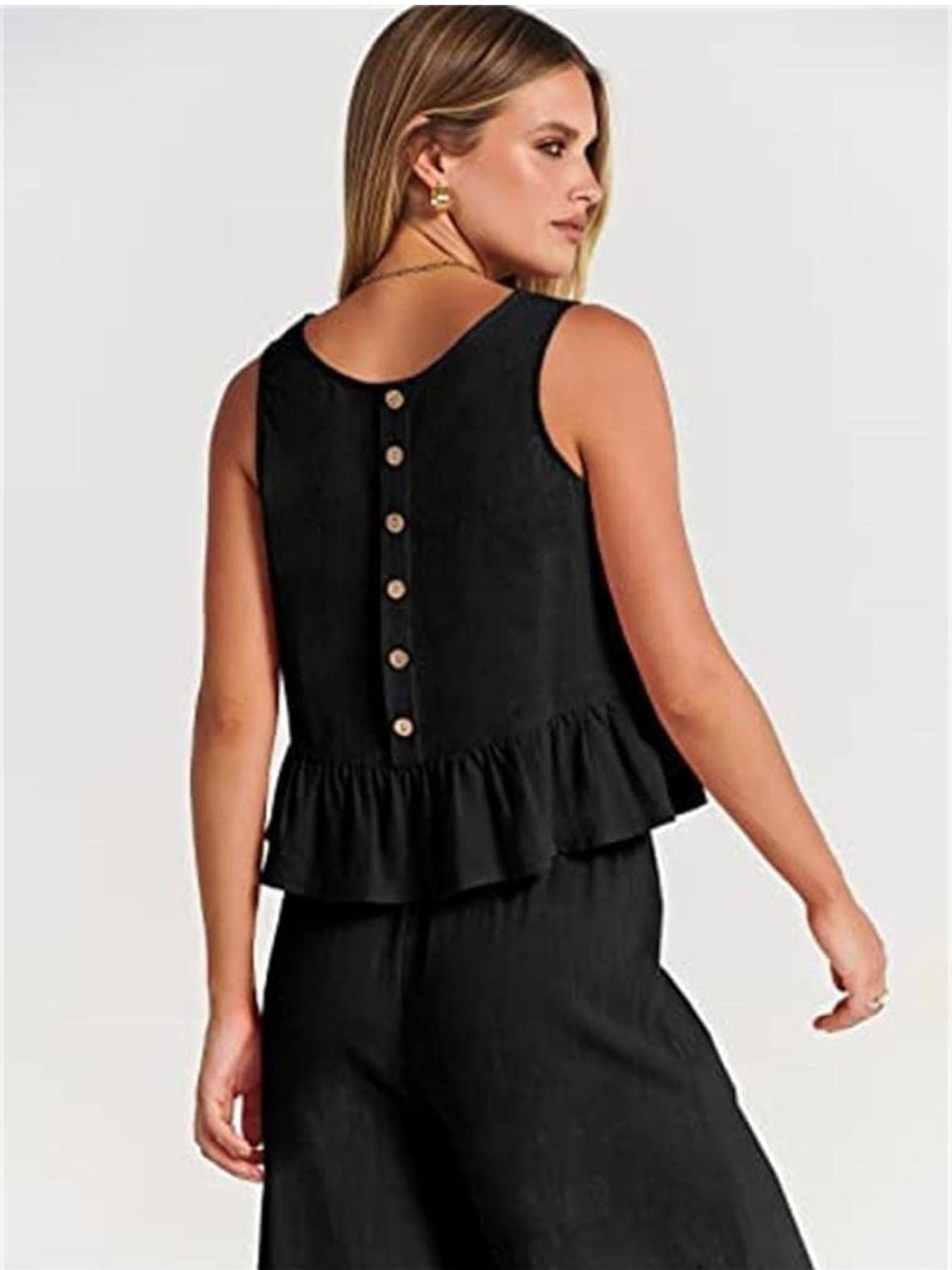 Blackset of 2. Top and lounge pants - Wapas