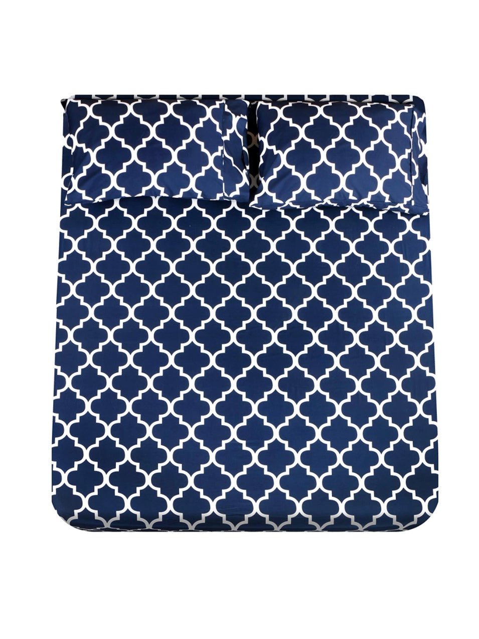 Blue and white print sheets set - Wapas