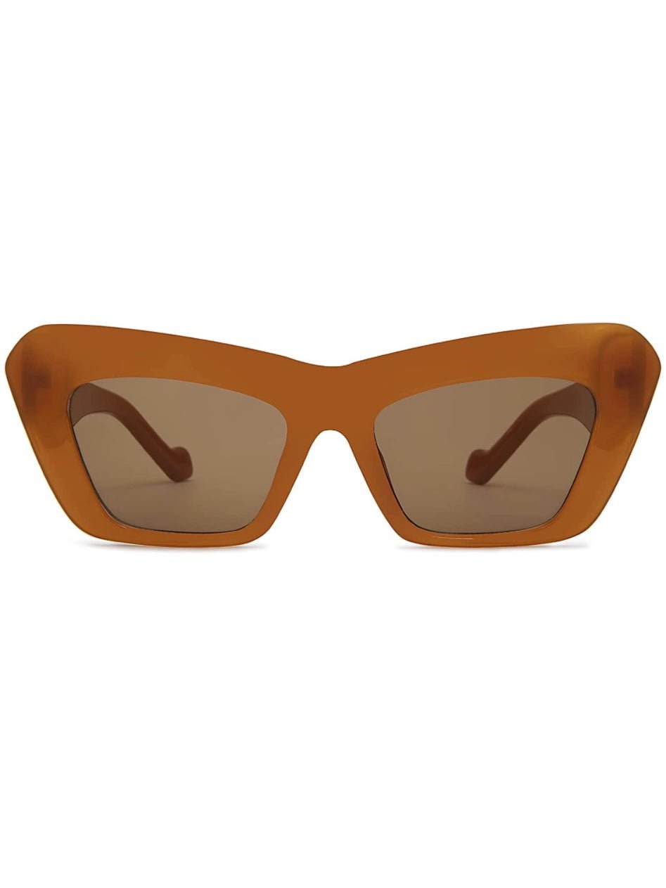 Brown cat eye retro sunglasses - Wapas