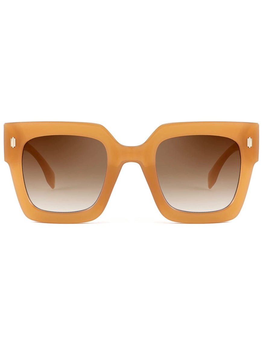 Caramel square sunglasses - Wapas