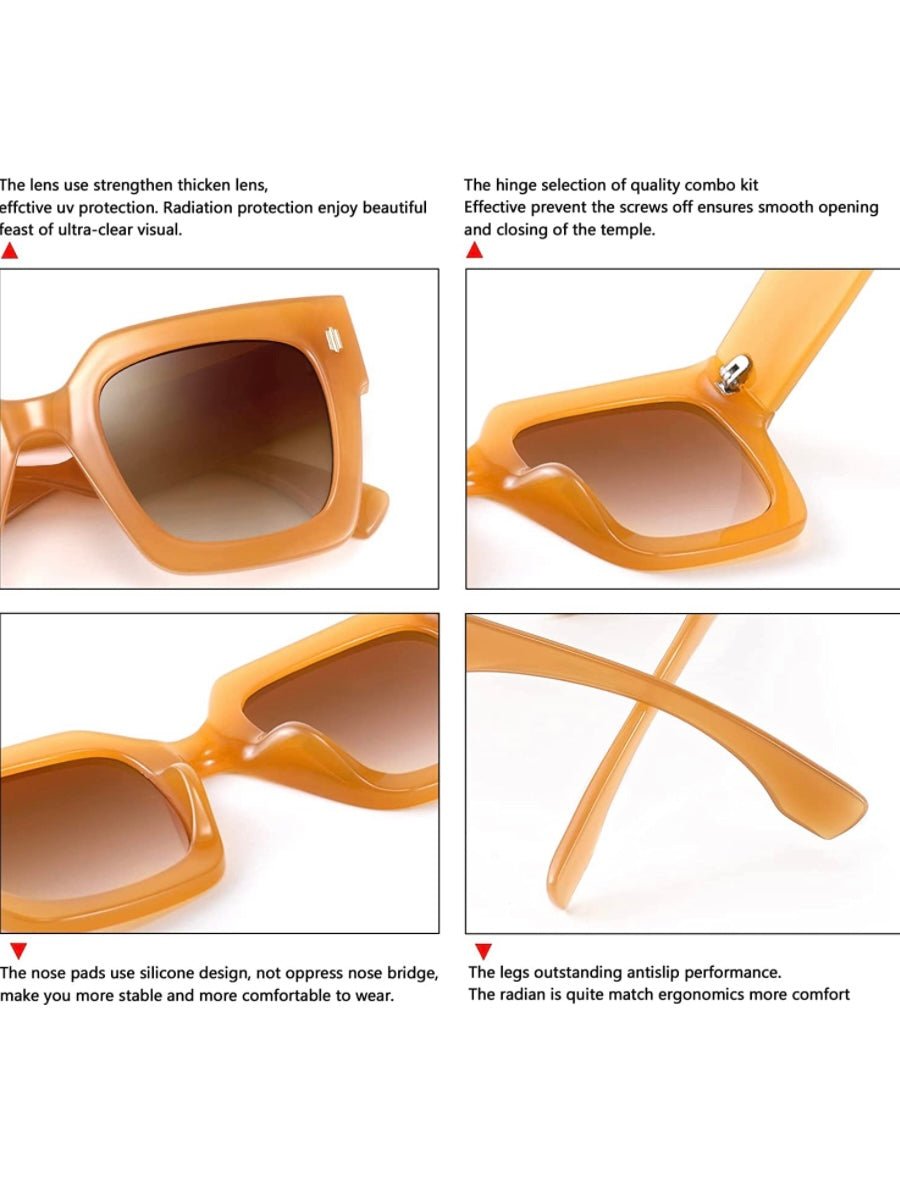 Caramel square sunglasses - Wapas