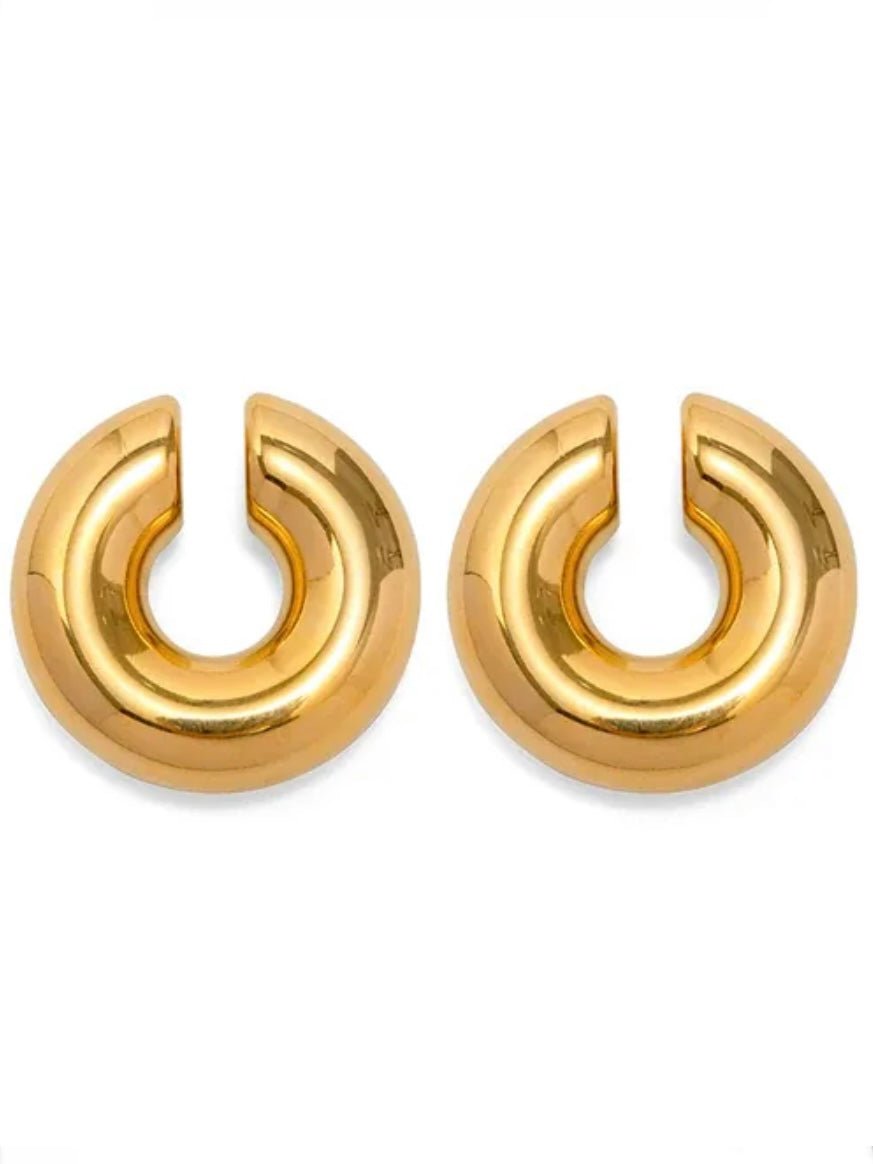 Caspless fat hoop earrings - Wapas